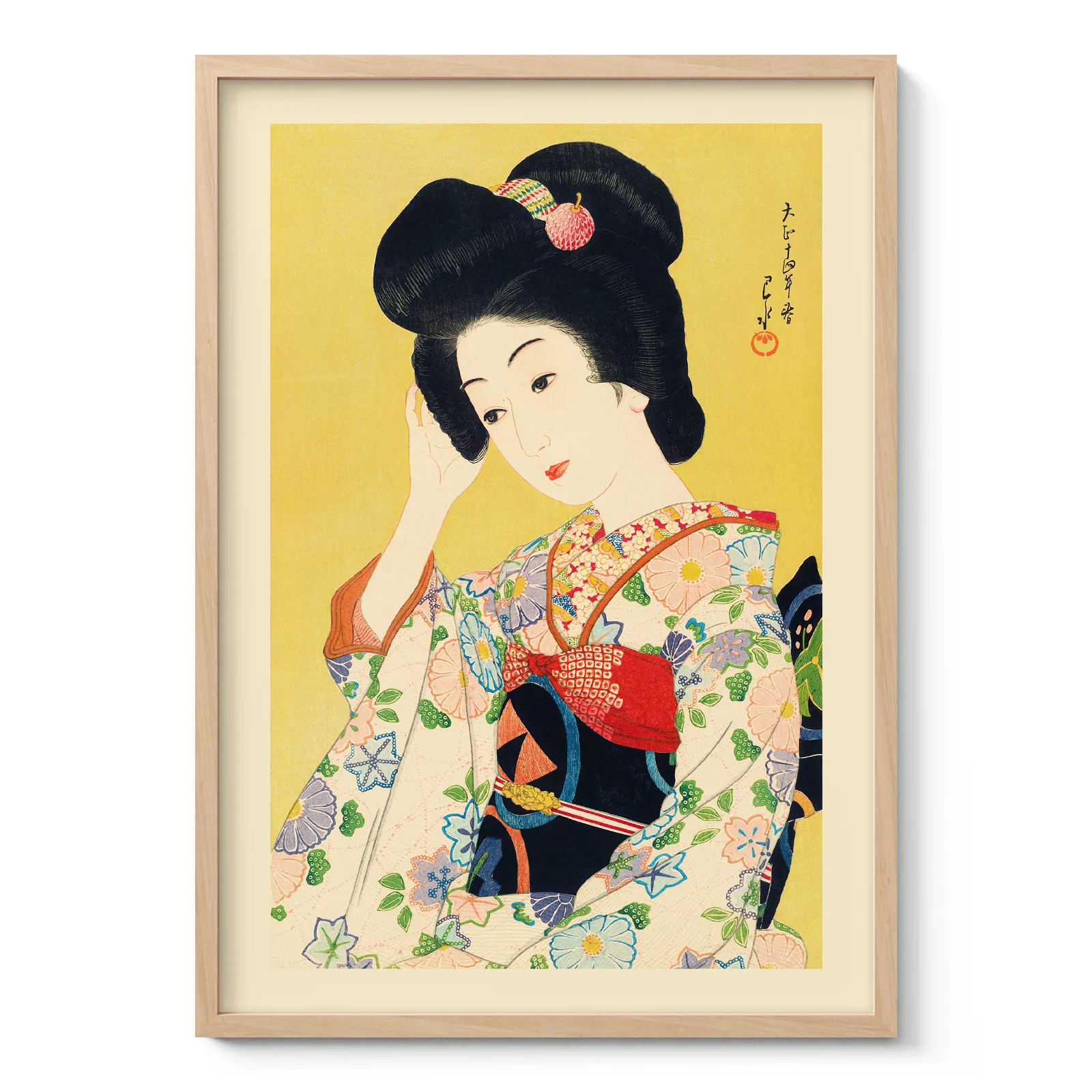Departing Spring, Japanese Woman by Hasui Kawase