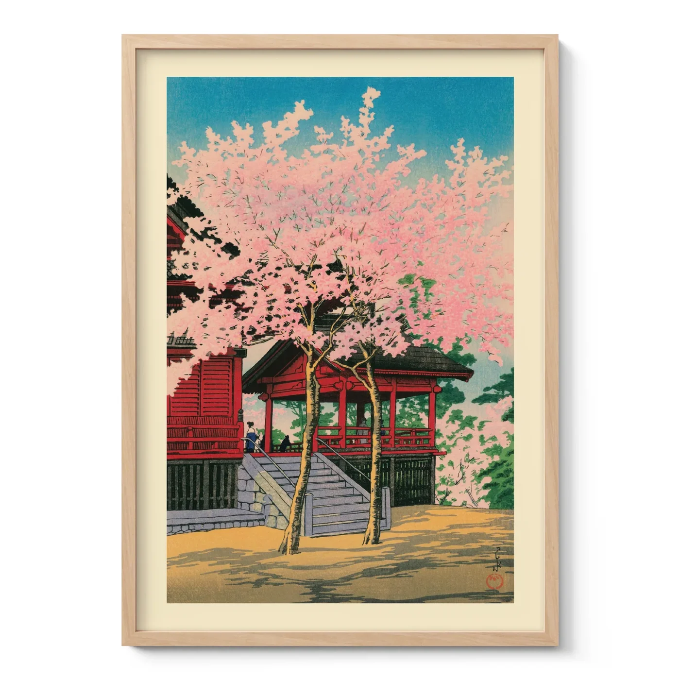 Kiyomizu Hall, Ueno by Hasui Kawase