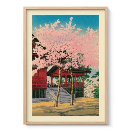 Kiyomizu-Halle in Ueno – Hasui Kawase Wandbild