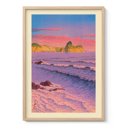 Morning Sea at Shiribeshi by Hasui Kawase