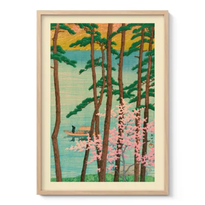 Spring in Arashiyama by Hasui Kawase