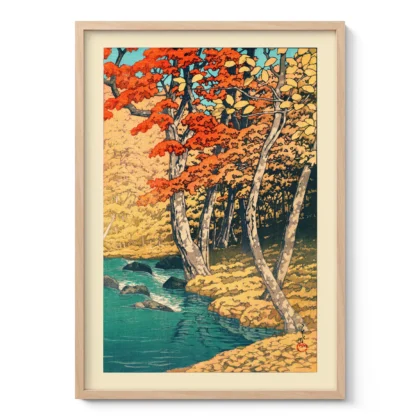 Herbst in Oirase – Hasui Kawase Wandbild