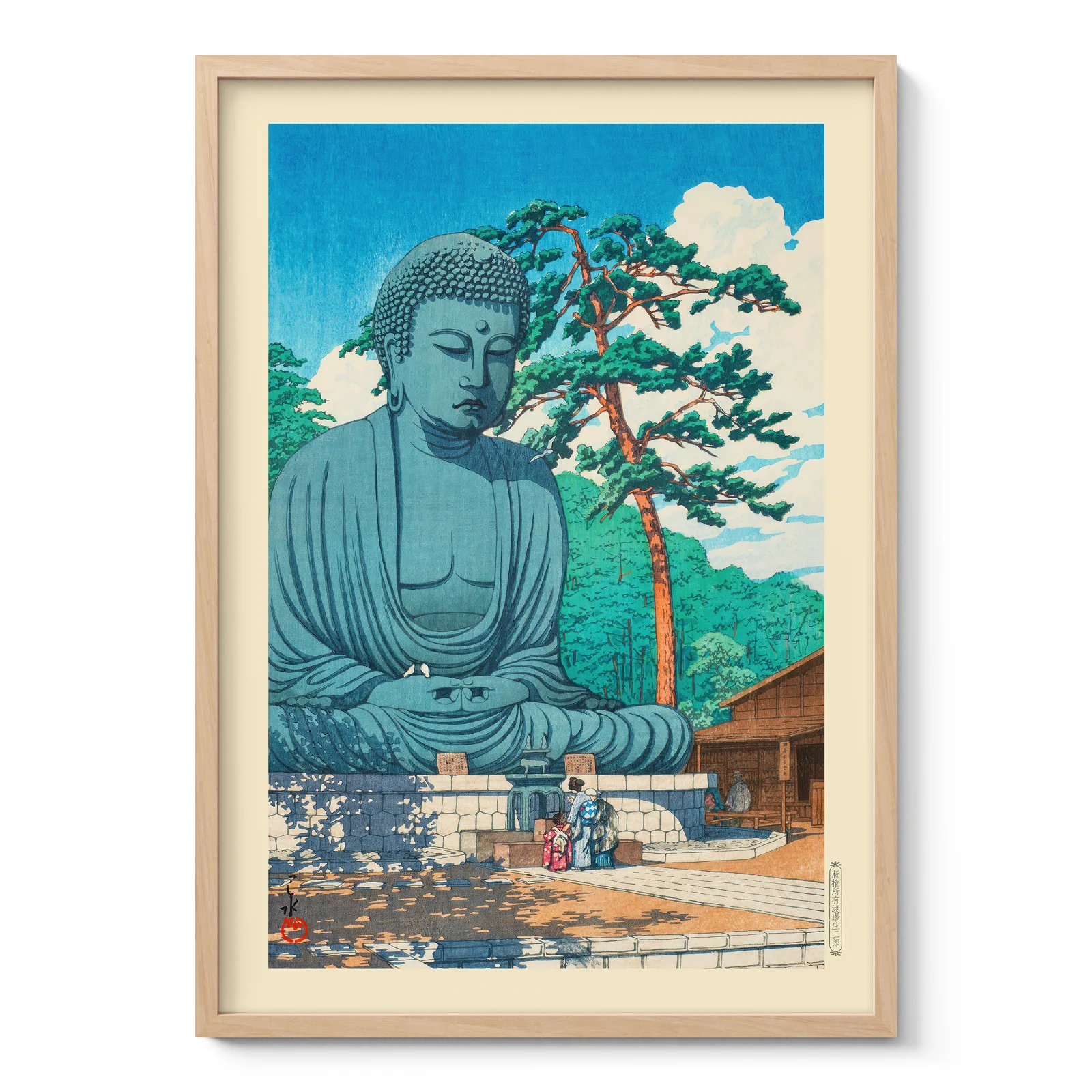 Great Buddha at Kamakura by Hasui Kawase