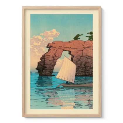Zaimoku-Insel in Matsushima – Hasui Kawase Wandbild