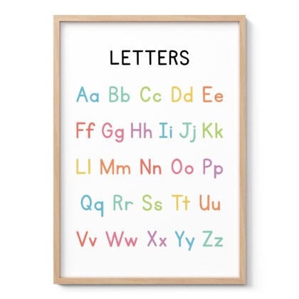 Letters Wall Art for Kids