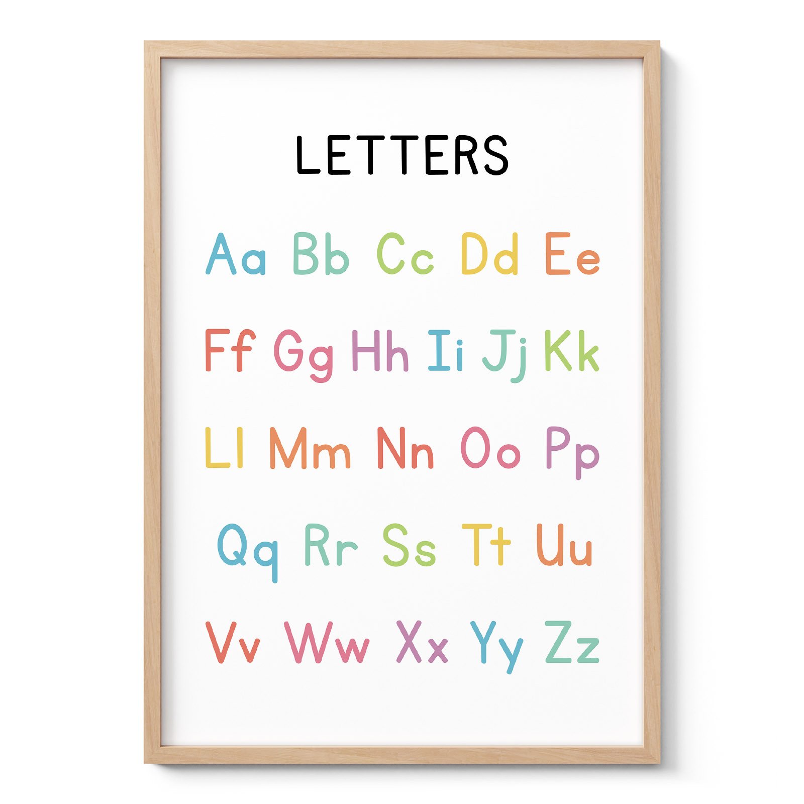 Letters Wall Art for Kids