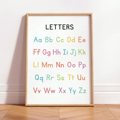 Letters Wall Art for Kids