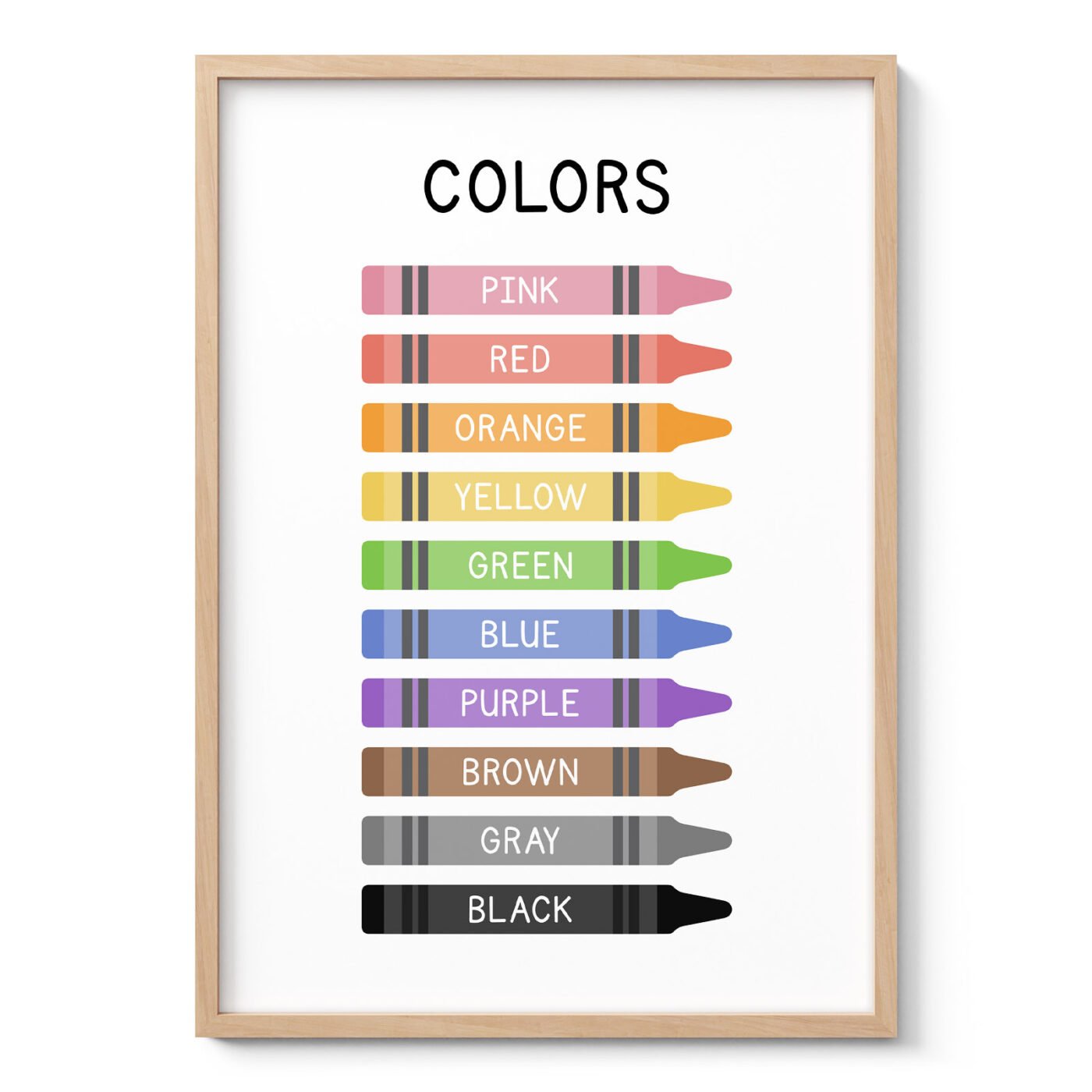 Colors Wall Art for Kids