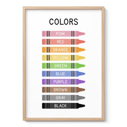 Colors Wall Art for Kids