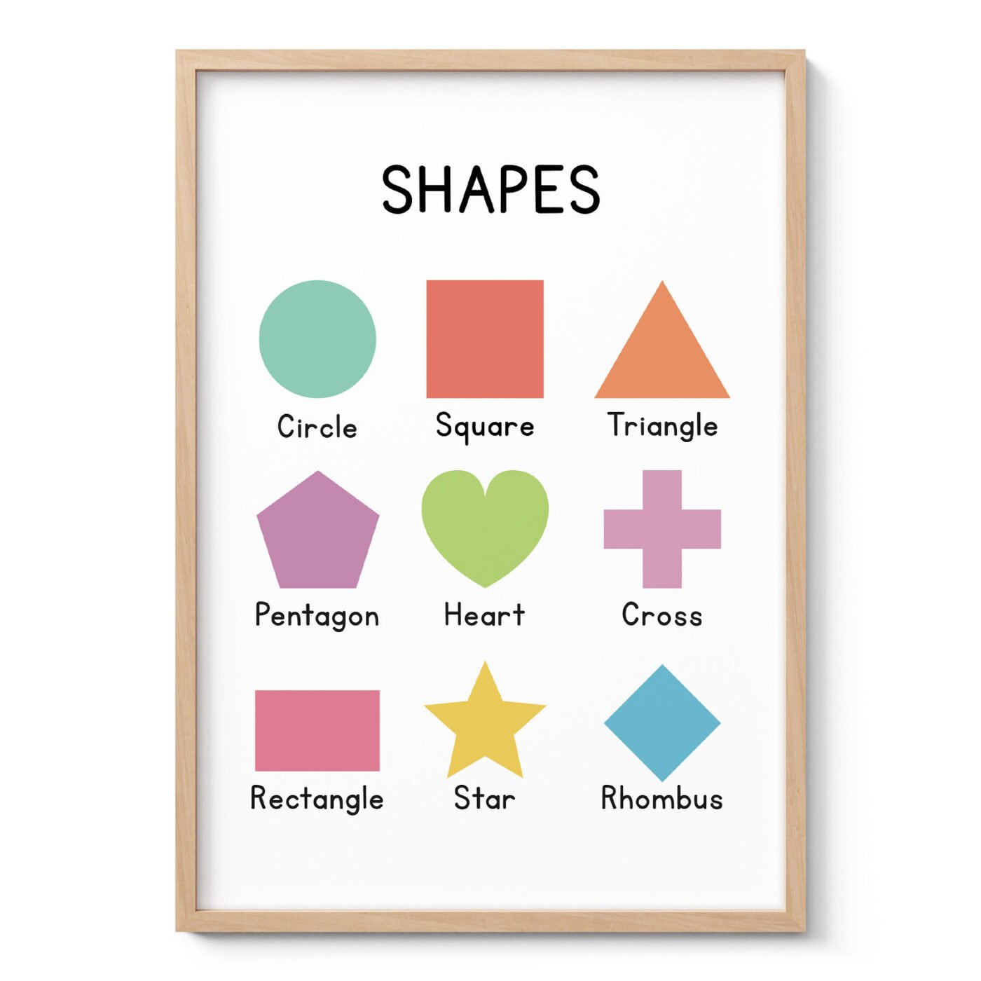 Shapes Wall Art for Kids