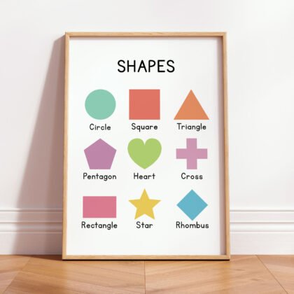 Shapes Wall Art for Kids
