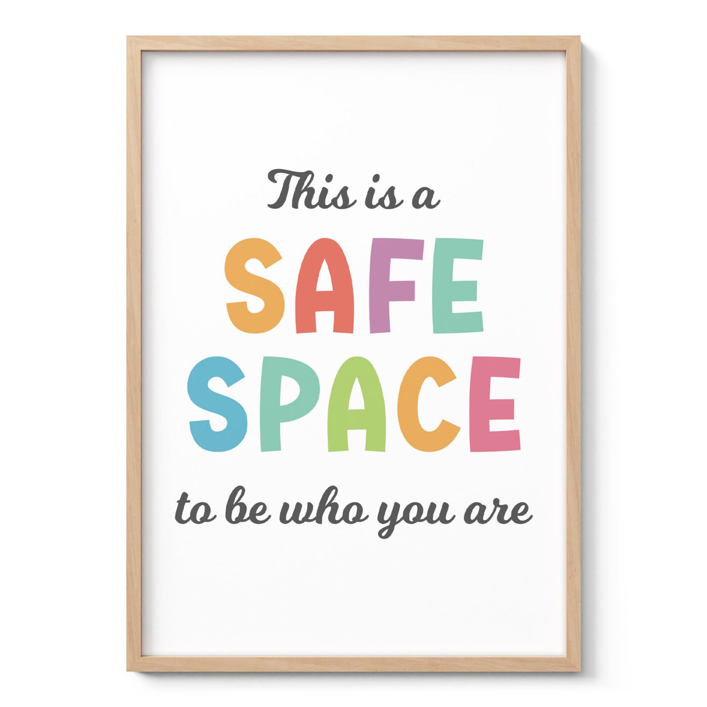 Safe Space Wall Art for Kids