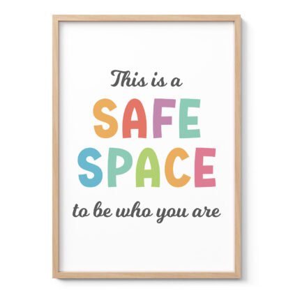 Safe Space Wall Art for Kids