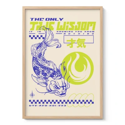 Paveikslas su koi karpiu – The Only True Wisdom