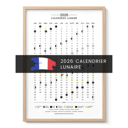 2026 Moon Calendar – French Edition