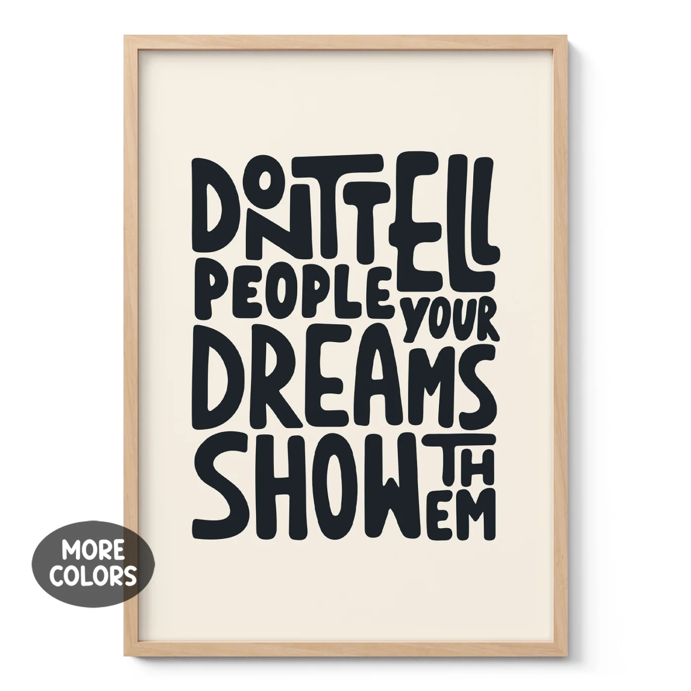 Motivational Quote Poster or Canvas Print