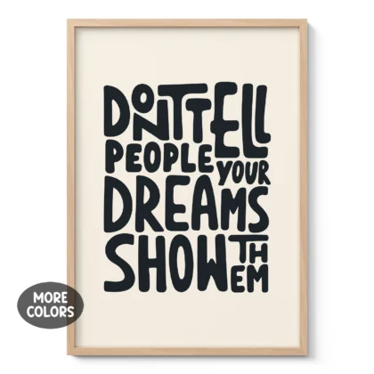 Motivational Quote Poster or Canvas Print