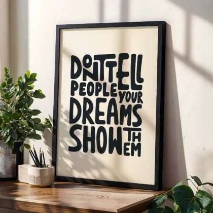 Motivational Quote Poster or Canvas Print