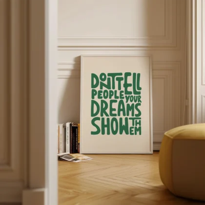 Motivational Quote Poster or Canvas Print