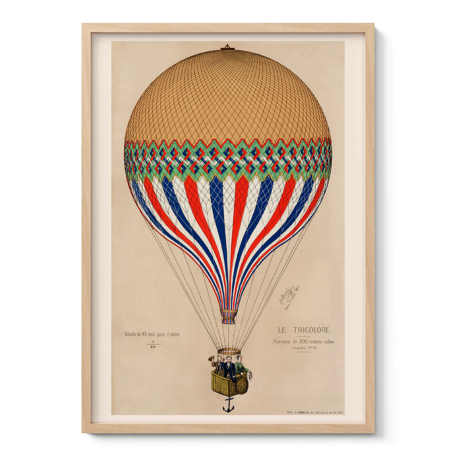 Tricolore Balloon Wall Art