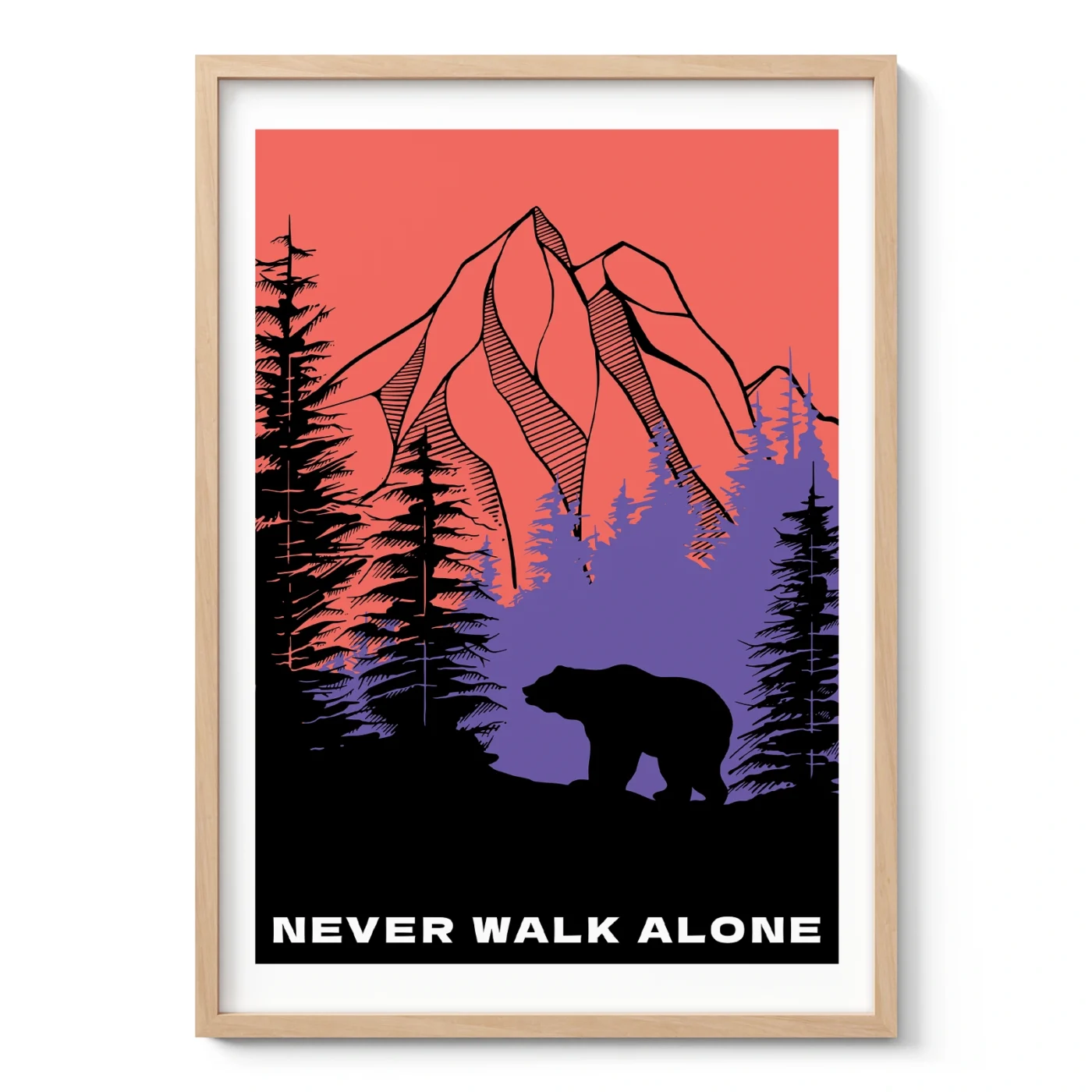 Bear Wall Art – Never Walk Alone