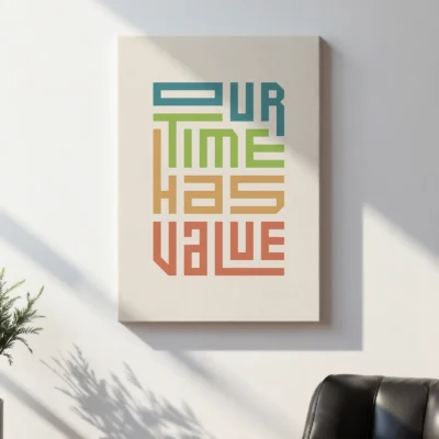 Our Time Has Value – Poster or Canvas Print