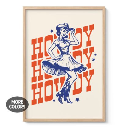 Cowgirl Wall Art – Poster or Canvas Print