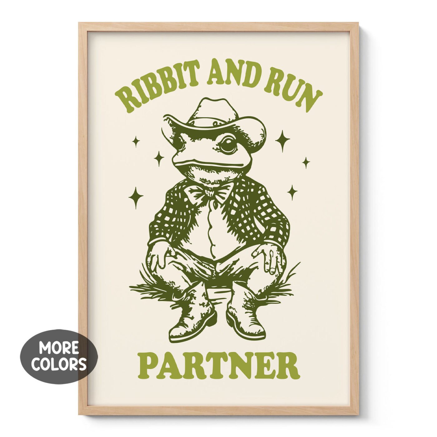Frog Cowboy Wall Art