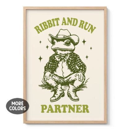 Frog Cowboy Wall Art