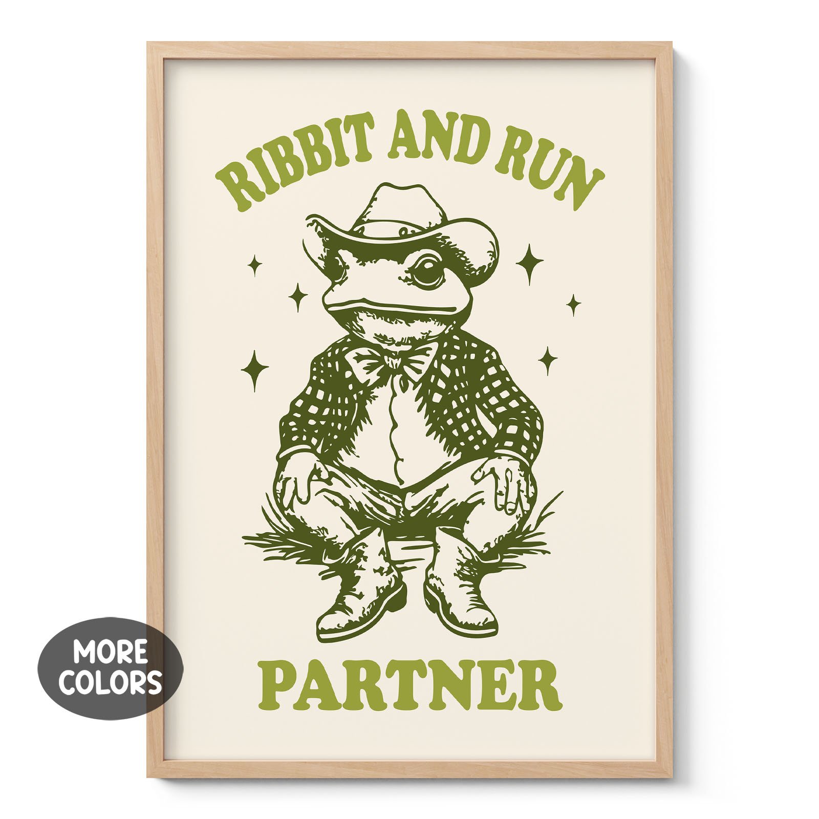 Frog Cowboy Wall Art