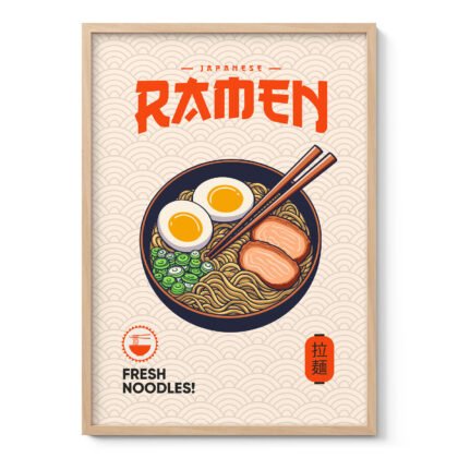 Ramen Poster – Japanese Retro Kitchen Wall Art