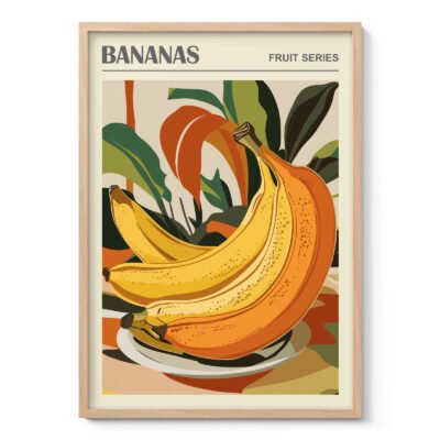 Banana Wall Art – Fruit Poster or Canvas Print