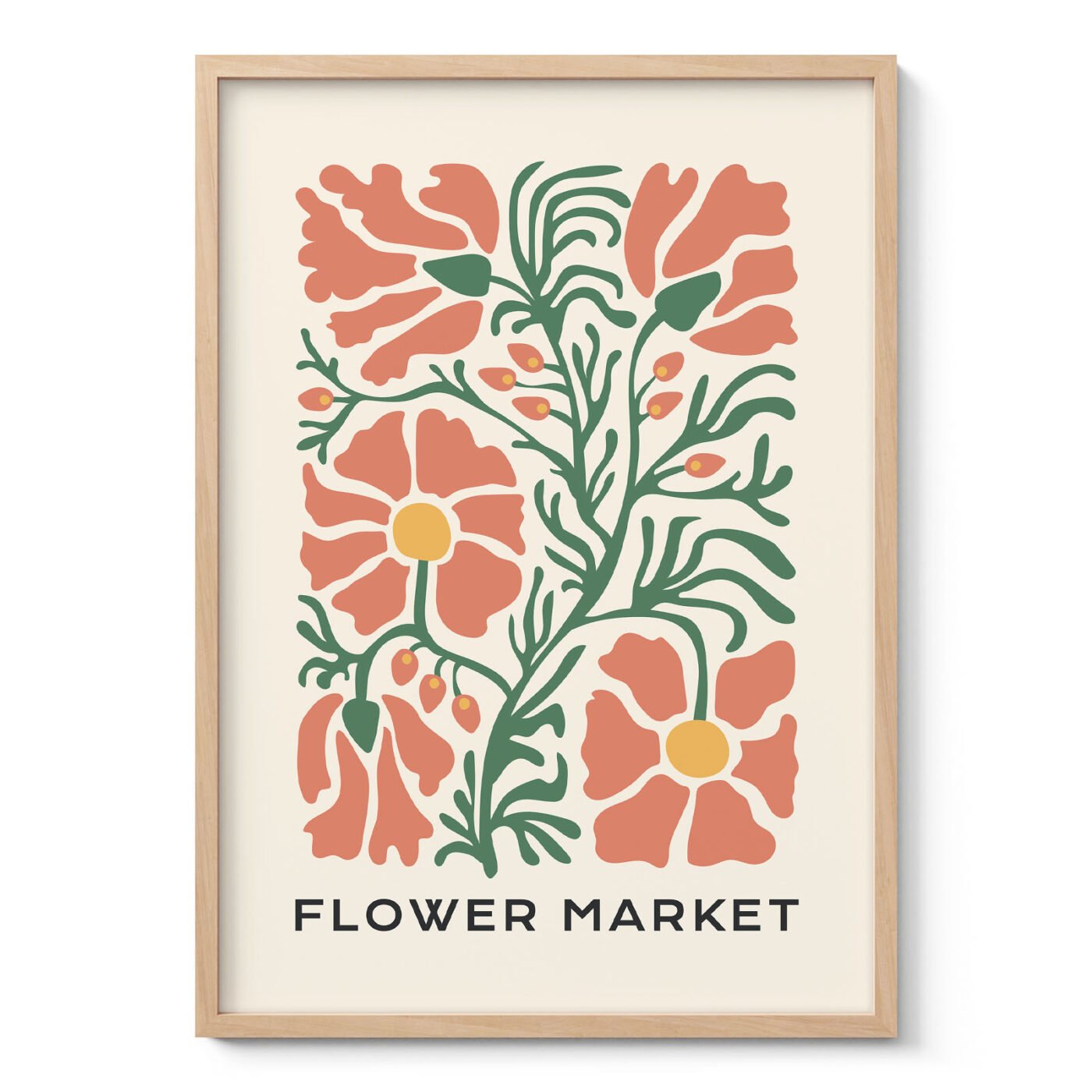 Retro Floral Wall Art