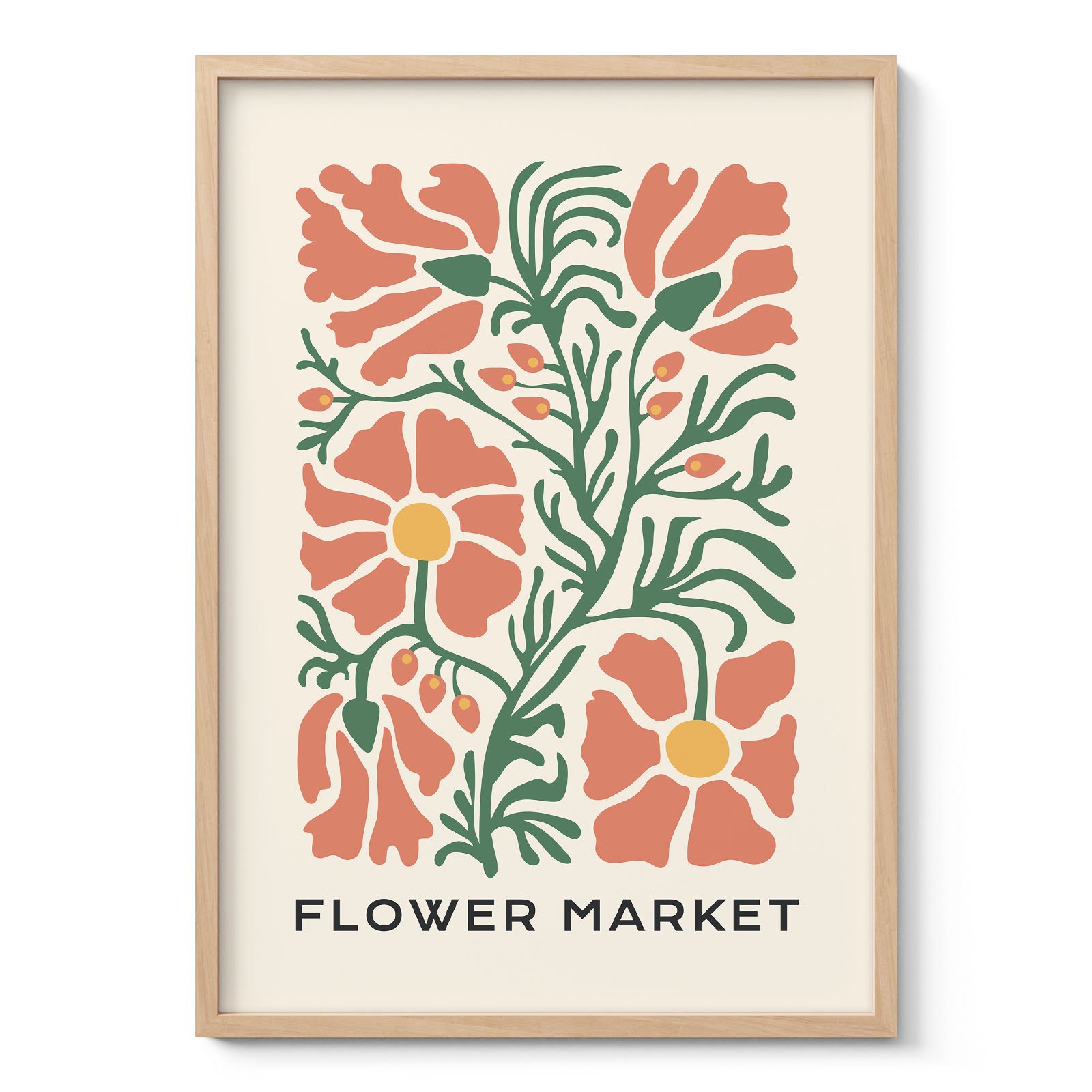 Retro Floral Wall Art