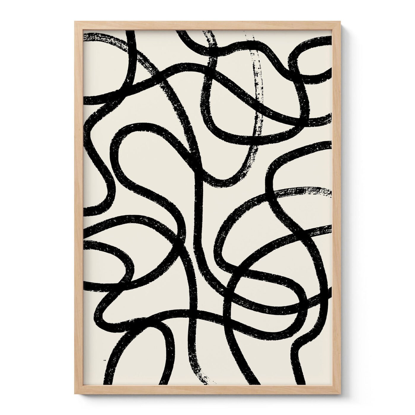 Abstract Line Art Print – Minimalist Wall Decor