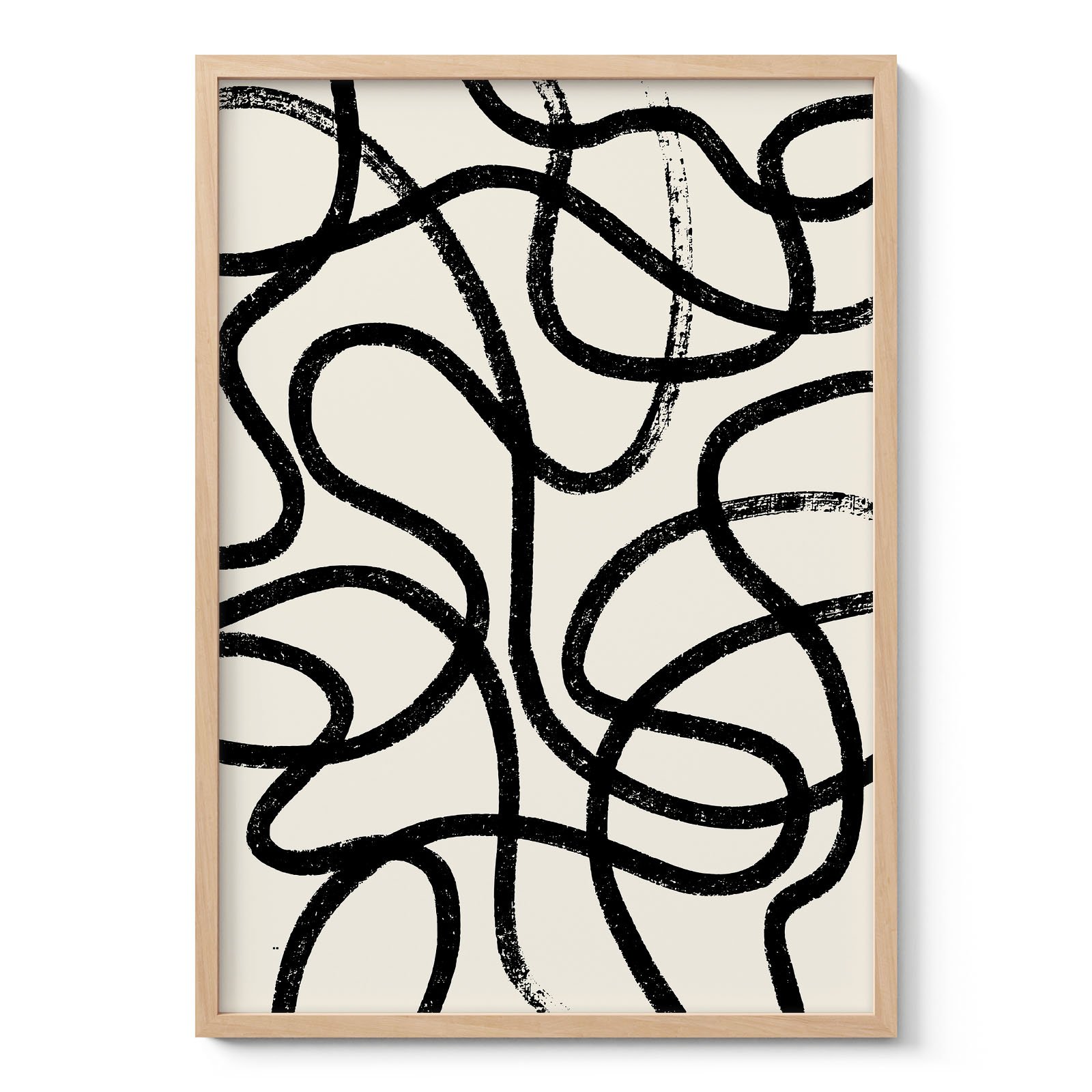 Abstract Line Art Print – Minimalist Wall Decor