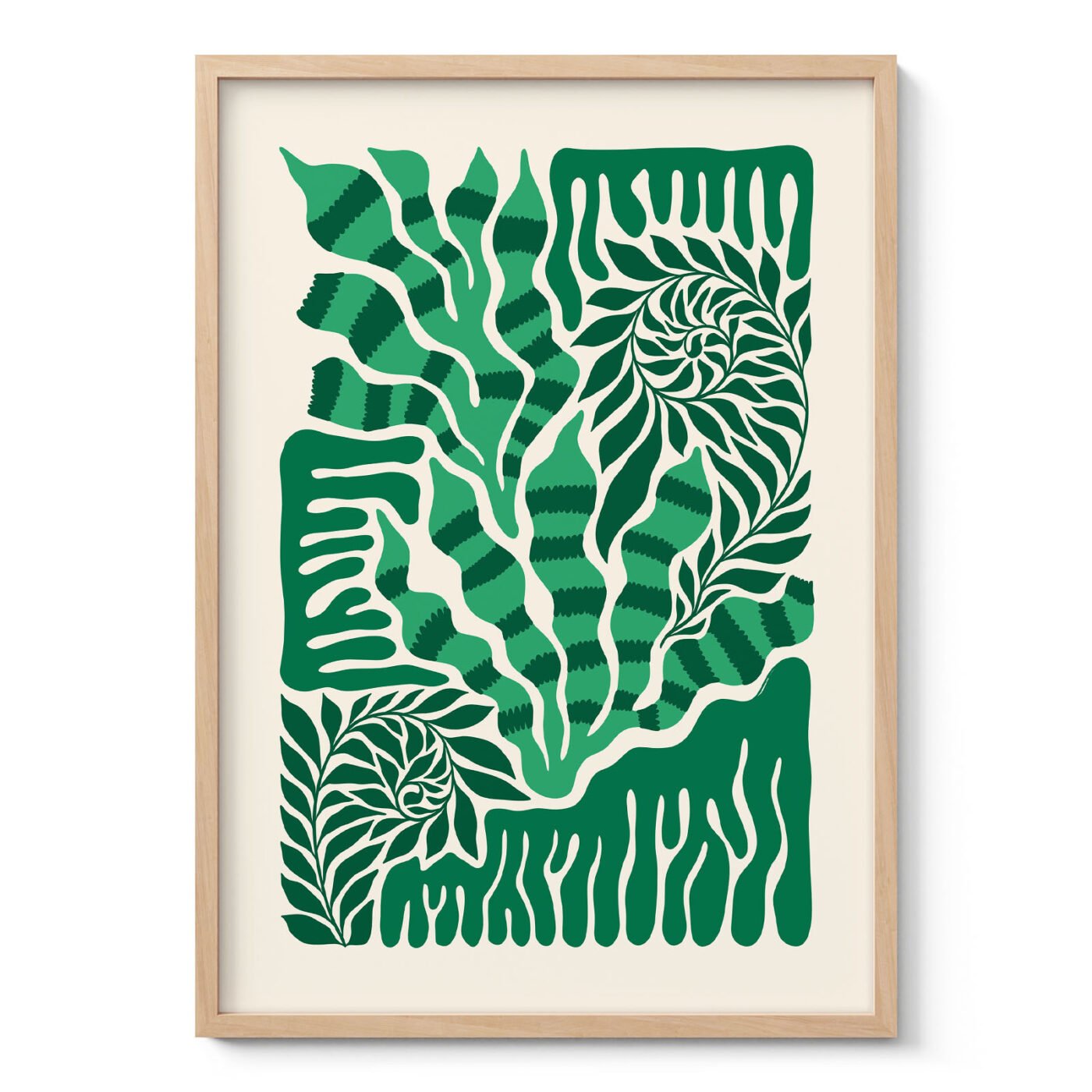 Abstract Plant Wall Art