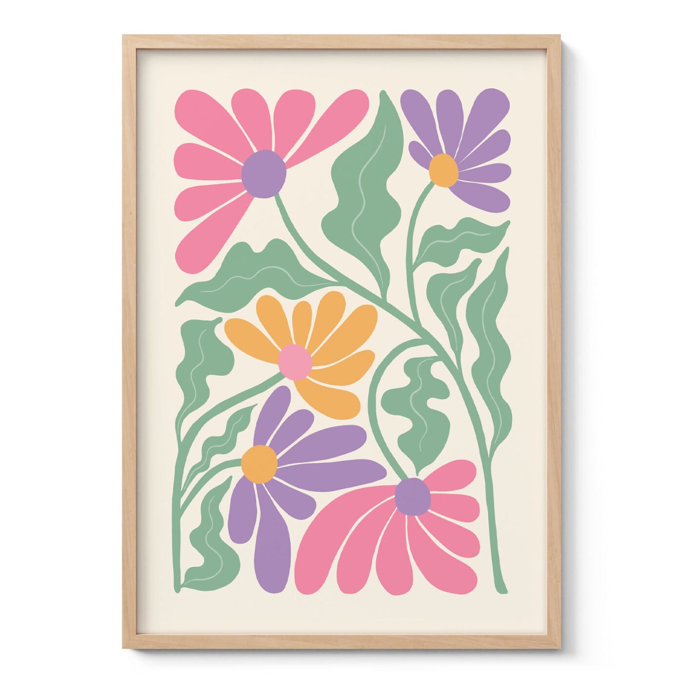 Colorful Flower Wall Art