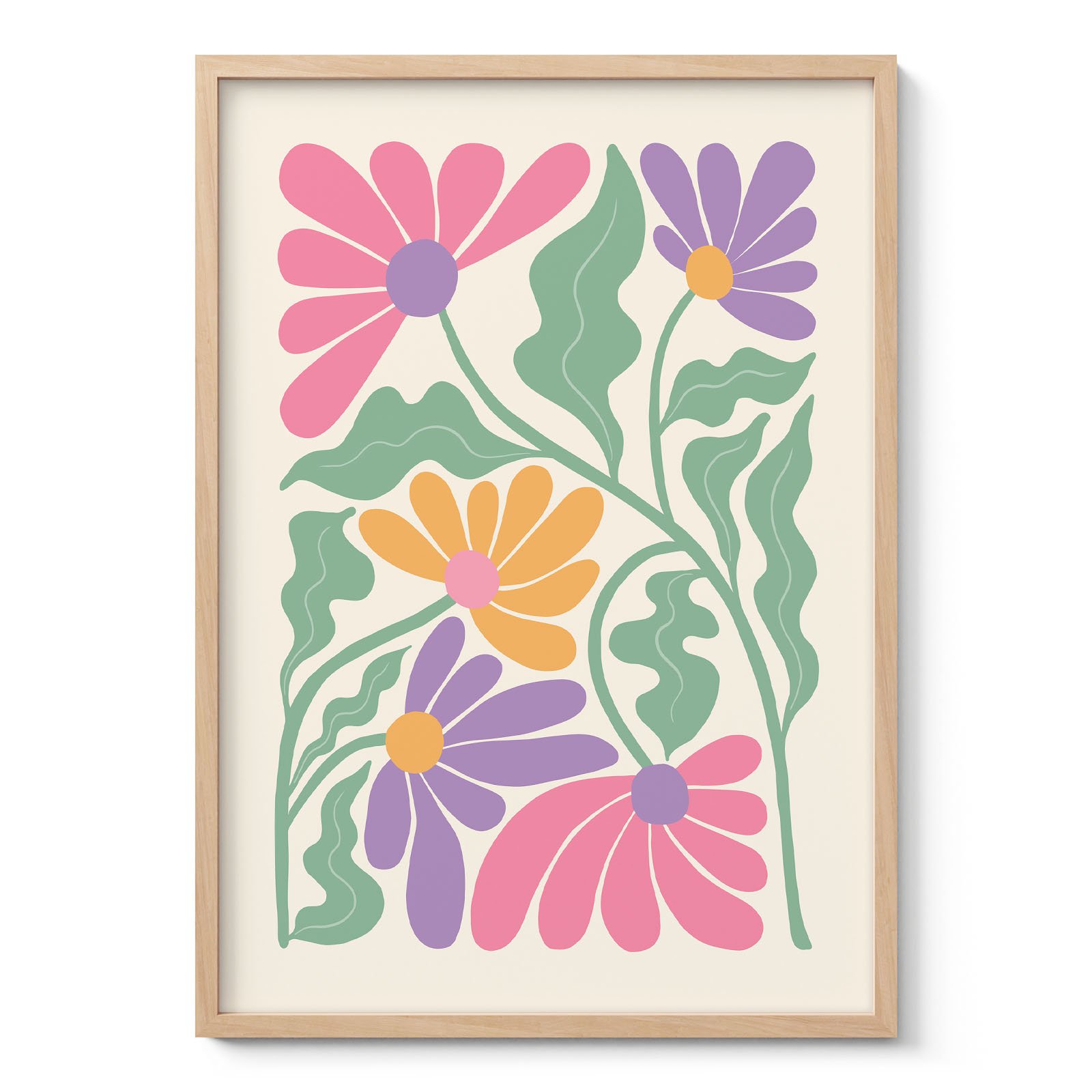 Colorful Flower Wall Art