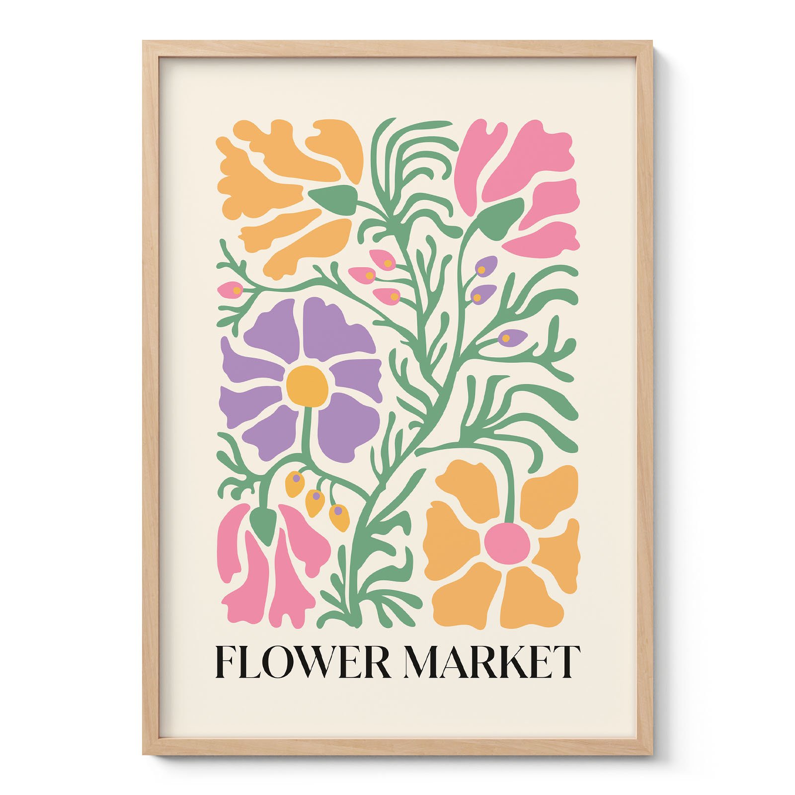 Colorful Flower Wall Art – Poster or Canvas Print