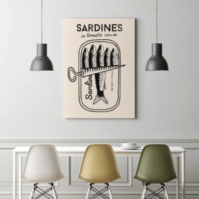 Sardine Wall Art – Black