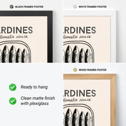 Sardine Wall Art – Black