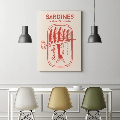 Sardine Wall Art – Red