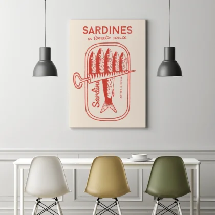 Sardine Wall Art – Red