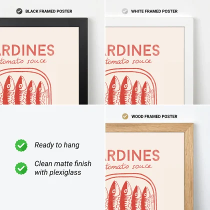 Sardine Wall Art – Red