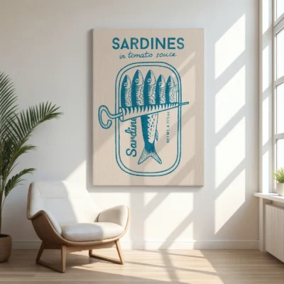 Sardine Wall Art – Blue