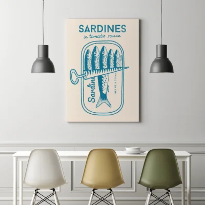 Sardine Wall Art – Blue