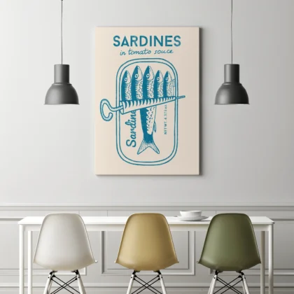 Sardine Wall Art – Blue