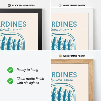 Sardine Wall Art – Blue