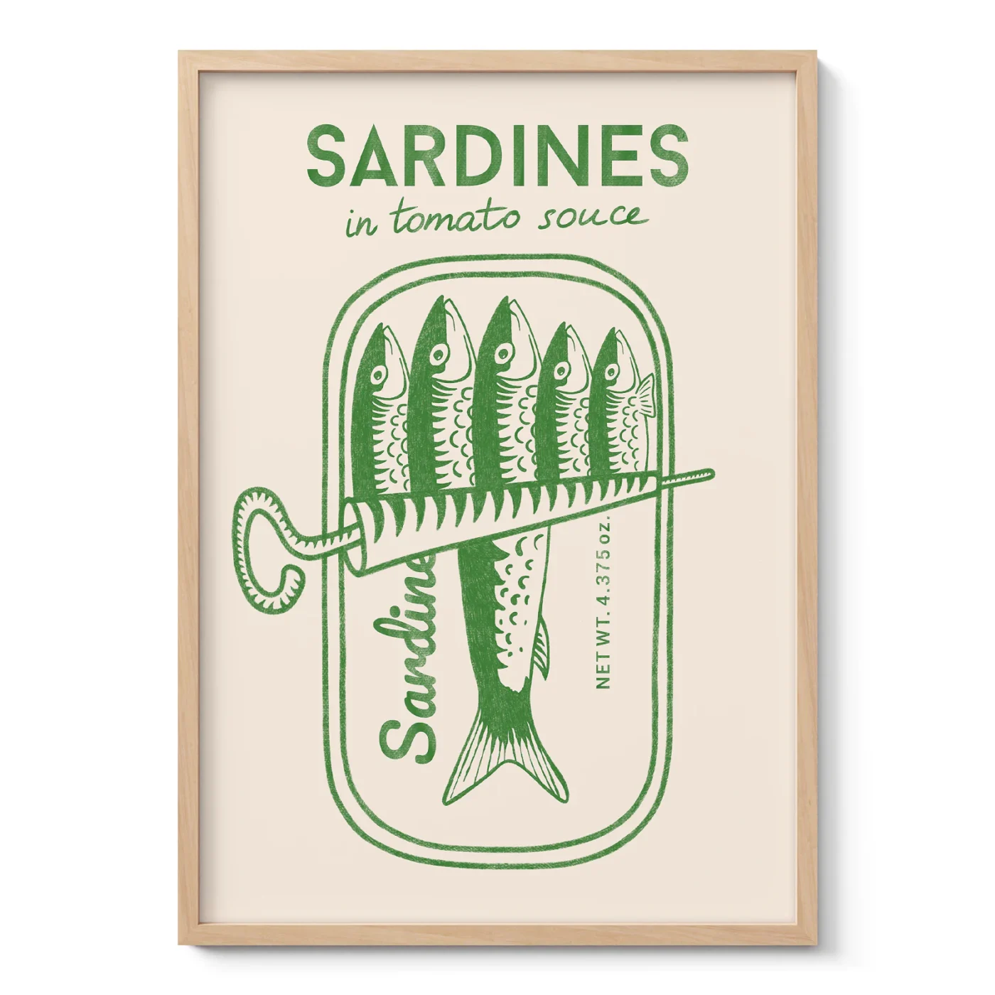 Sardine Wall Art – Green
